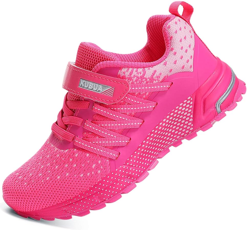 KUBUA Kids Sneakers for Boys Girls Running Tennis Shoes Lightweight Breathable Sport Athletic