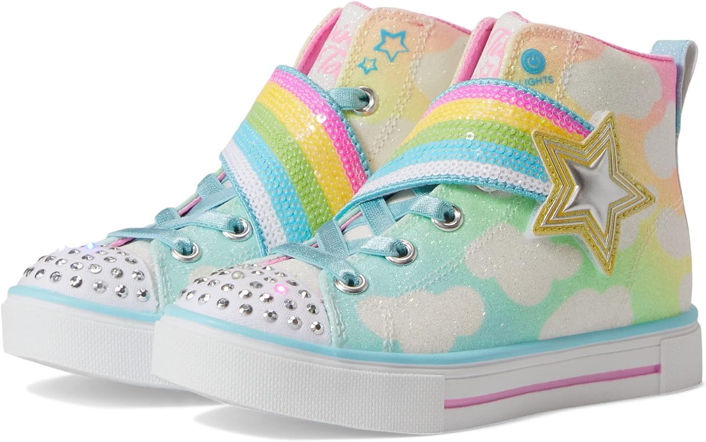 Skechers Unisex-Child Twinkle Sparks-Shooting Star Brights Sneaker