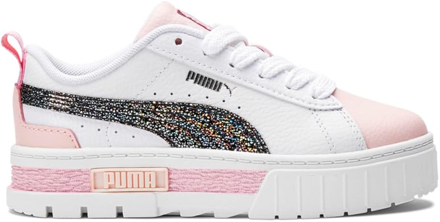 Puma Kids Girls Mayze Aurora Lace Up Sneakers Shoes Casual - White