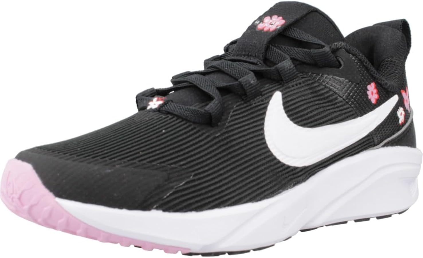 Nike Star Runner 4 NN SE Little Kids' Shoes (FJ8079-001, Black/Pink Rise/Picante Red/White) Size 1