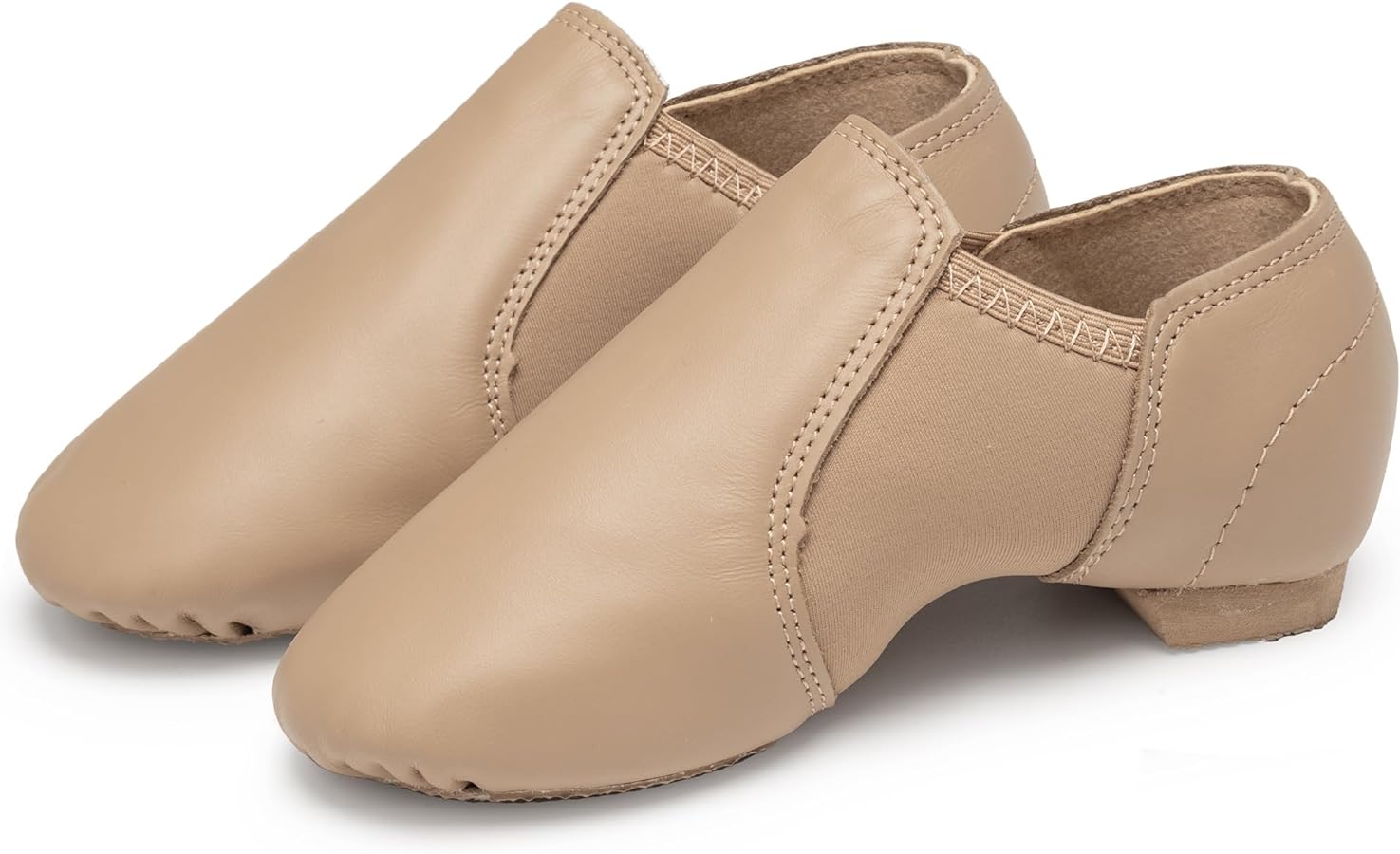 Stelle Jazz Shoes for Girls and Boys Slip-On Leather Dance Shoes (Toddler/Little Kid/Big Kid)