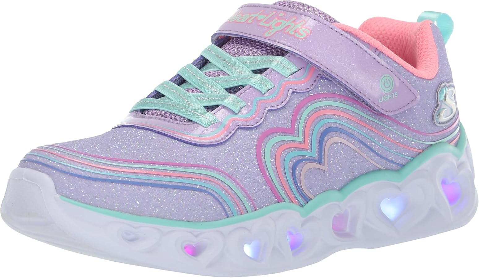 Skechers unisex-child HEART LIGHTS - RETRO HEARTS