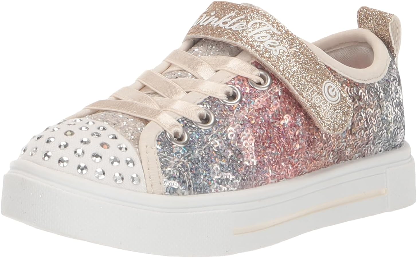 Skechers Unisex-Child Twinkle Sparks-Sequin Flash Sneaker