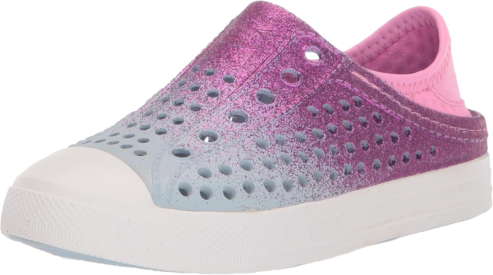 Skechers girls Foamies Guzman Steps Glitterland Water Shoe