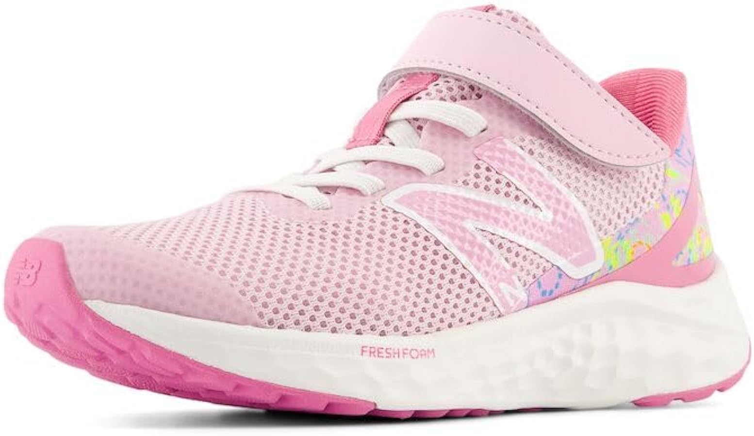 New Balance girls Fresh Foam Arishi V4 Hook and Loop