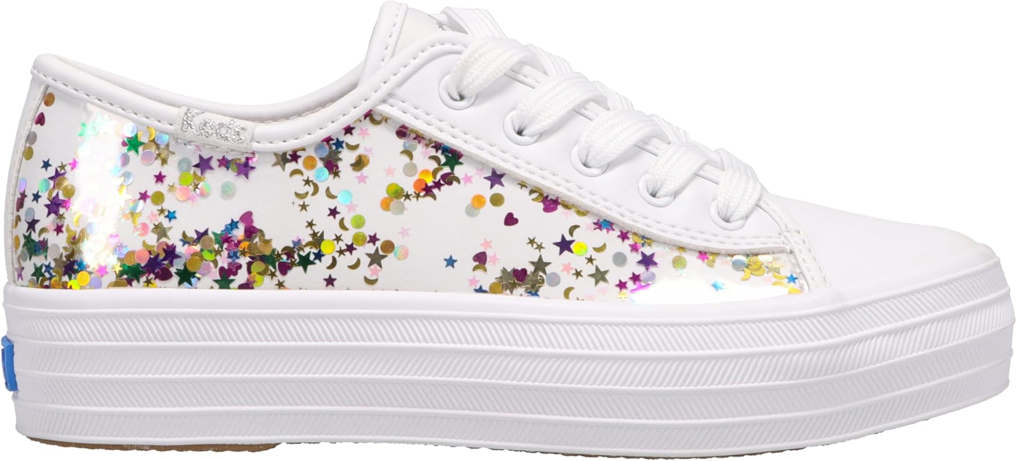 Keds Girl's Triple Up-Glitter Under Glas (Little Big Kid) Sneaker