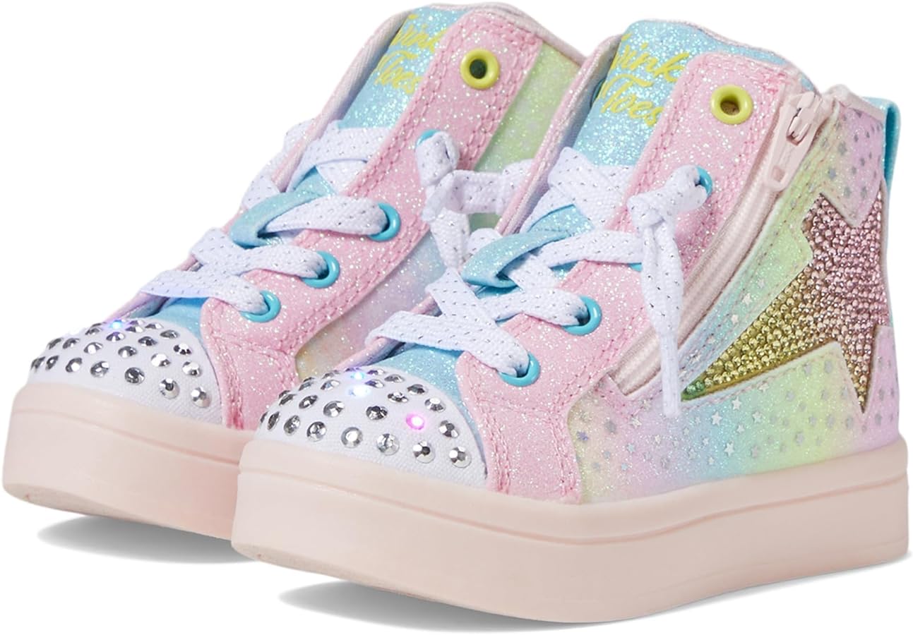 Skechers Girl's TWI-Lites 2.0-Star Zips Sneaker