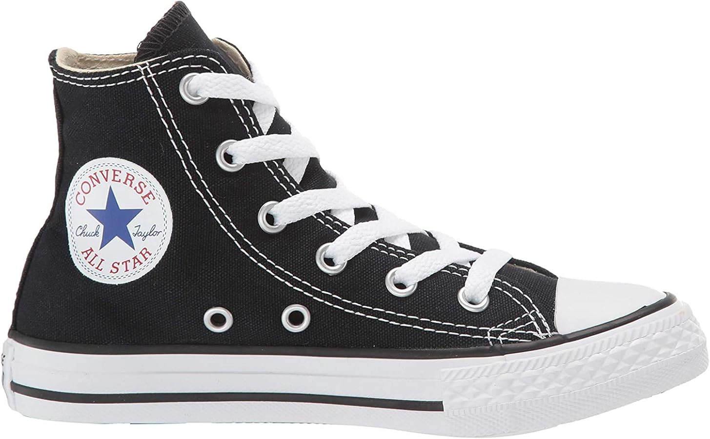 Converse Chuck Taylor All Star Hi Kids Shoes Size 3, Color: Black/White