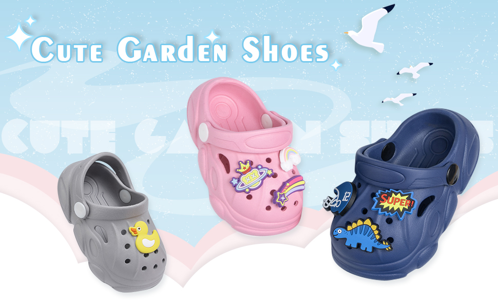 cute garden shoes clog for kids boy girl