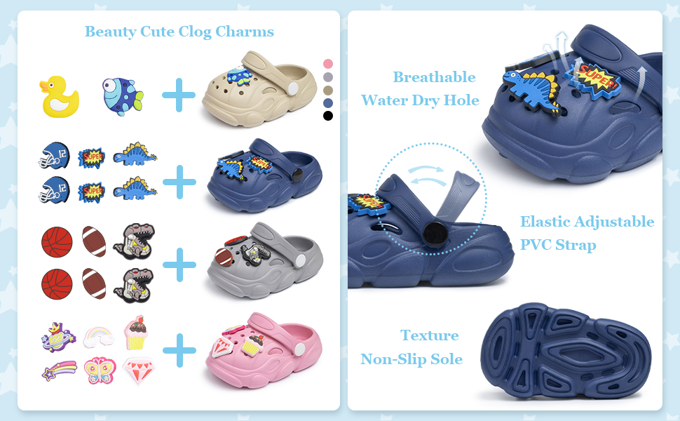 details cute crib shoes classic clog slides sandal waterproof breathable heel back strap