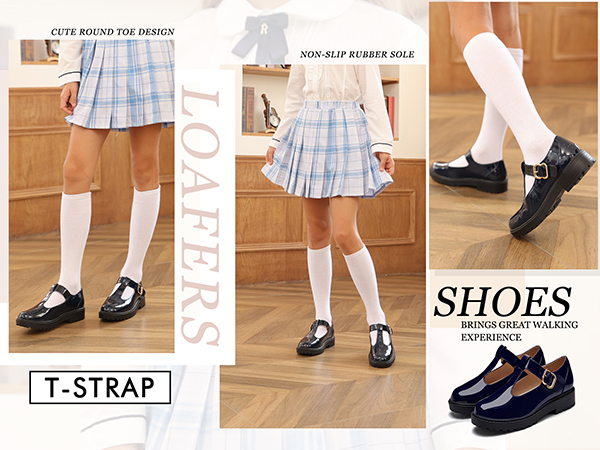 girl''s navy mary jane shoes