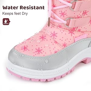 girls snow boots waterproof