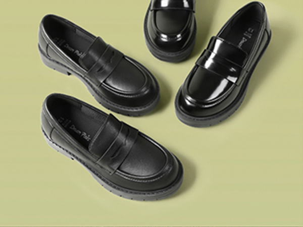 girls platform penny loafers