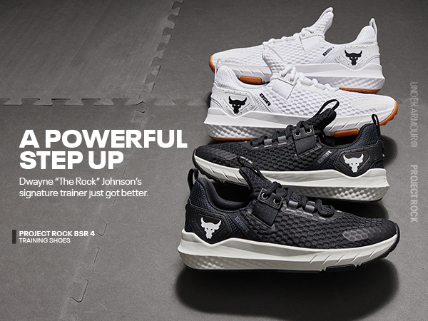 The Project Rock BSR4 is Dwayne "The Rock" Johnson''s signature shoe, powerful step up.