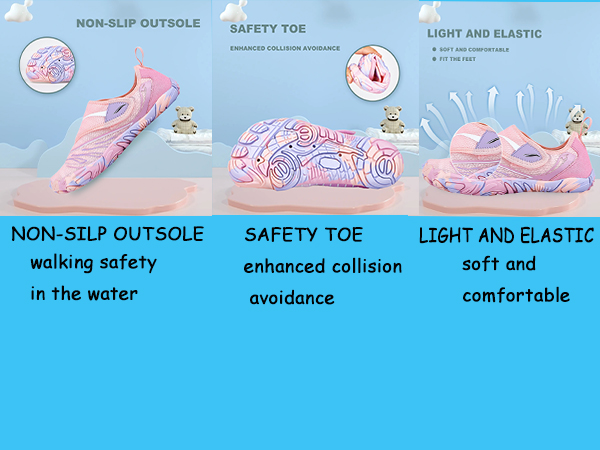 Walking safely in the water  shoes