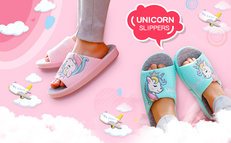 Cute unicorn slippers