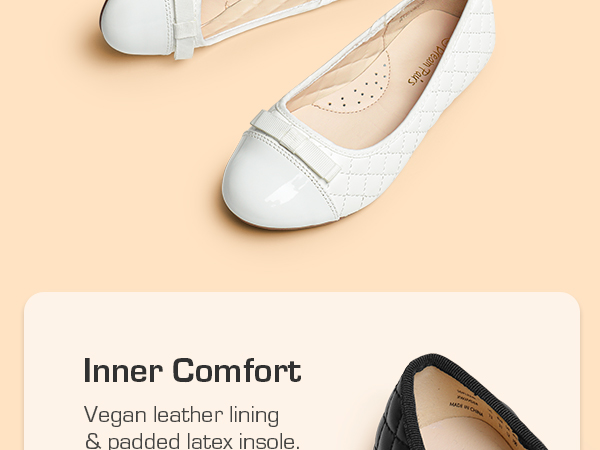 DREAM PAIRS Girls Ballerina Flats