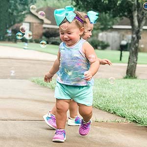 Girl Wearing Shoes 