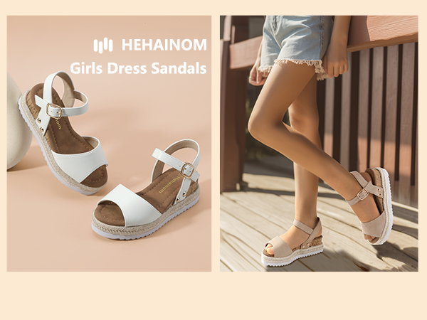 HNS_LARRY Girls Dress Sandals