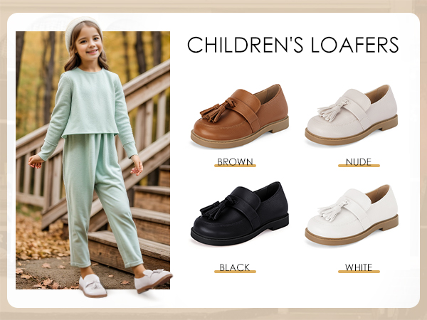 girls loafers