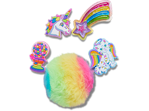 Lisa Frank Jibbitz Shoe Charms 5-Pack