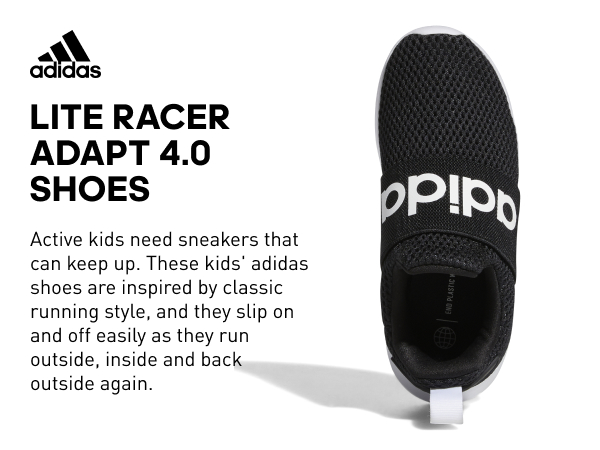 These adidas kids'' adidas shoes are inspired by classic running style