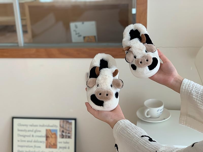 cute animal cow slippers for toddler kids