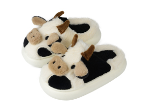 kawaii cartoon animal cow slippers for kids toddler