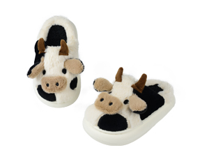 cute cartoon cow slippers for toddler kids