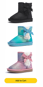 Girls Glitter Boots