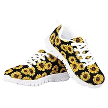 Sunflower Print Kids Shoes