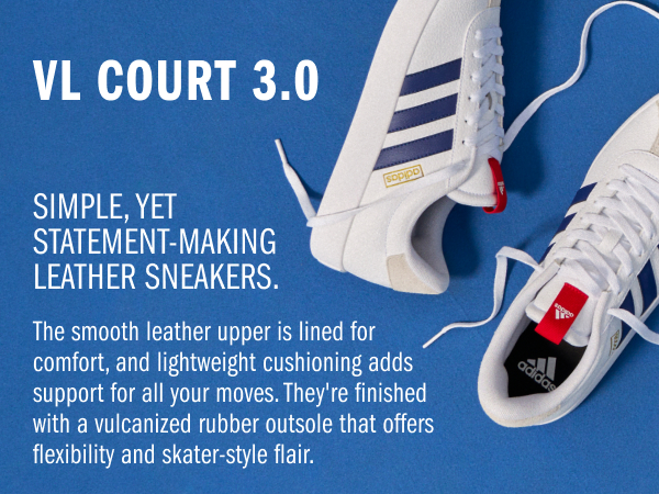 VL Court 3.0 Simple, Yet Statement Making leather Sneakers