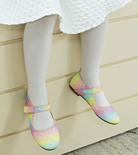 Girls Flat Shoes Rainbow