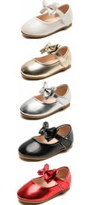 Girls Mary Jane Dress Shoes Ballet Flats