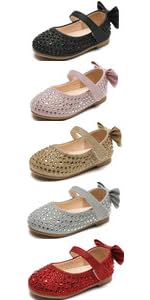 Girls Mary Jane Dress Shoes Ballet Flats