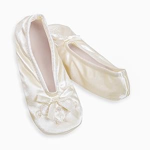 slipper, ballerina, house shoe, Women’s satin Ballet Slippers, womens slipper