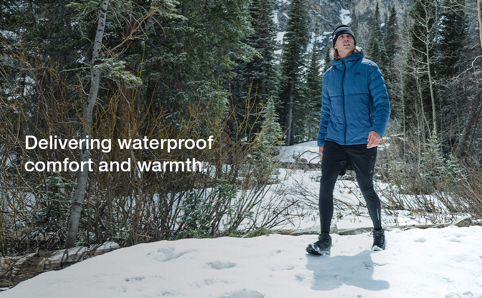 Delivering waterproof comfort and warmth in a shoe.