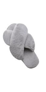 womens fuzzy slippers furry slides for ladies fluffy fur 3