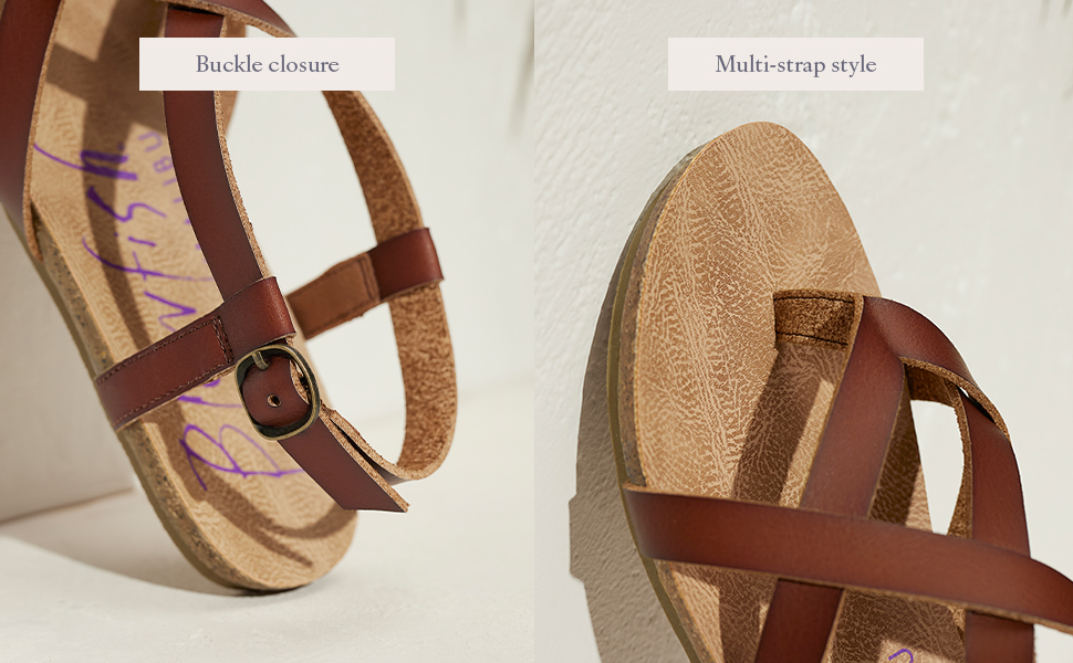 Buckle Closure, Multi-Strap Style