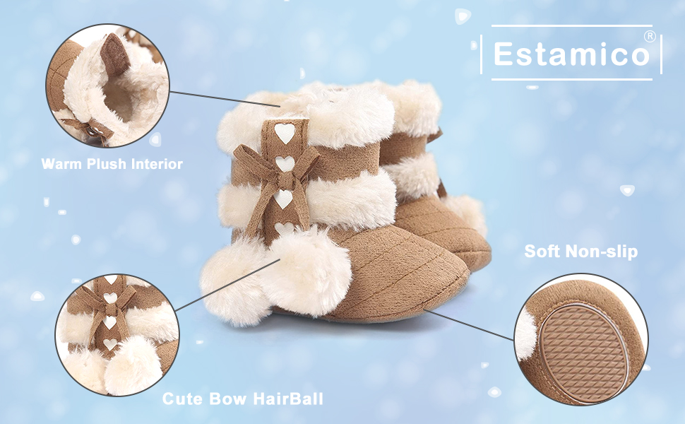 Baby Girl  Winter Snow Boots