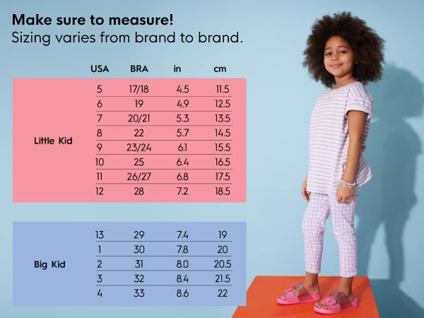 mini melissa size chart