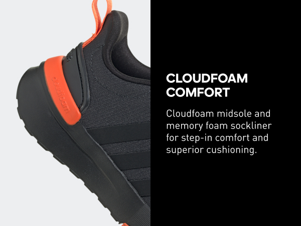 Cloudfoam midsole and memory foam sockliner