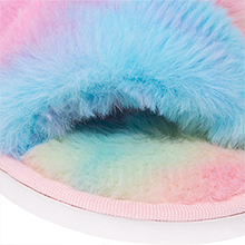 girls Fuzzy Fluffy Furry Fur Open Toe slippers fulfy slipper for kid Shoes  House Home Indoor