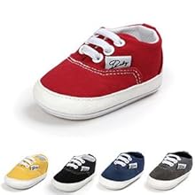 RVROVIC Baby Boys Girls Shoes Canvas Toddler Sneakers Anti-Slip Infant First Walkers 0-18 Months