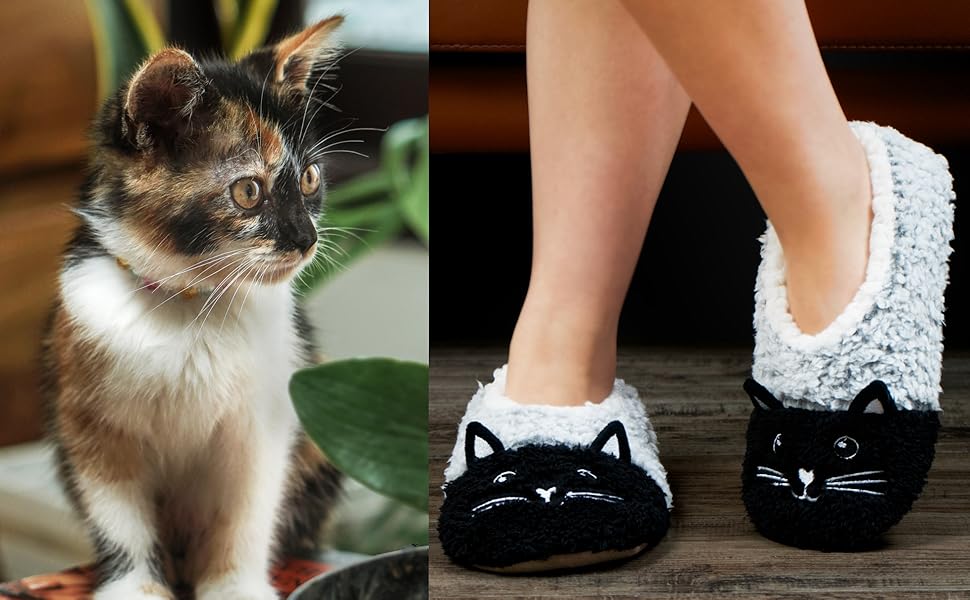 cat house shoe slippers