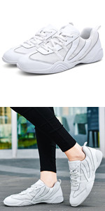 Girls White Cheer Shoes Women