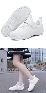 Girls White Cheer Shoes