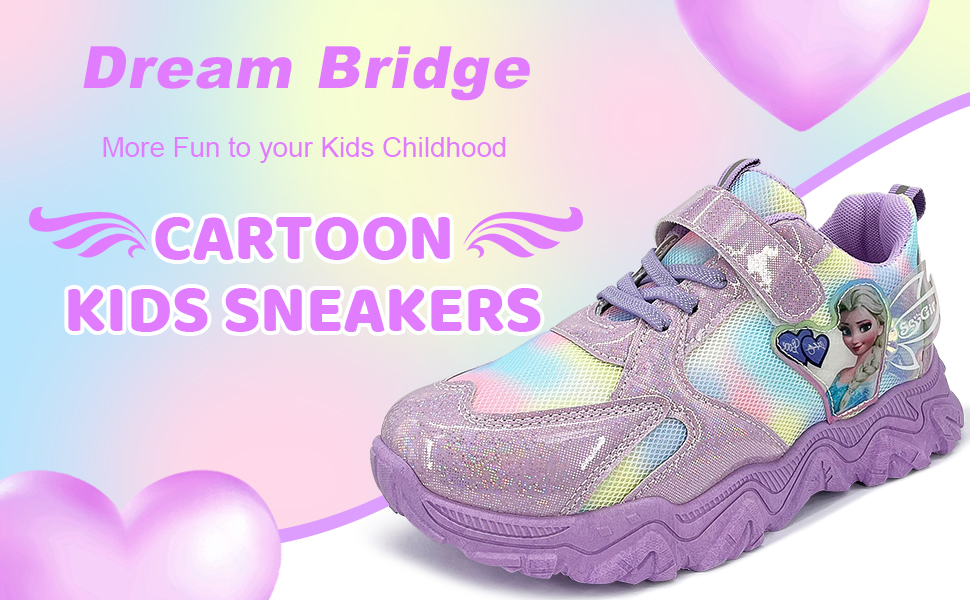 girls purple elsa sneakers