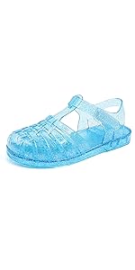 girls blue sandals sandle beachy vacation holiday glittery sparkle footwear birthday Halloween gift