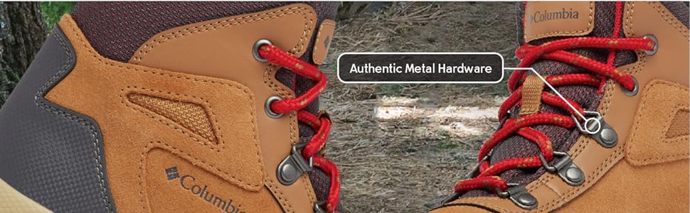 Rugged durable tough boots for children with metal hardware